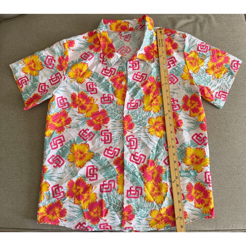 San Diego Padres Hawaiian Shirt SGA Southwest Airlines Floral MLB XL/Large